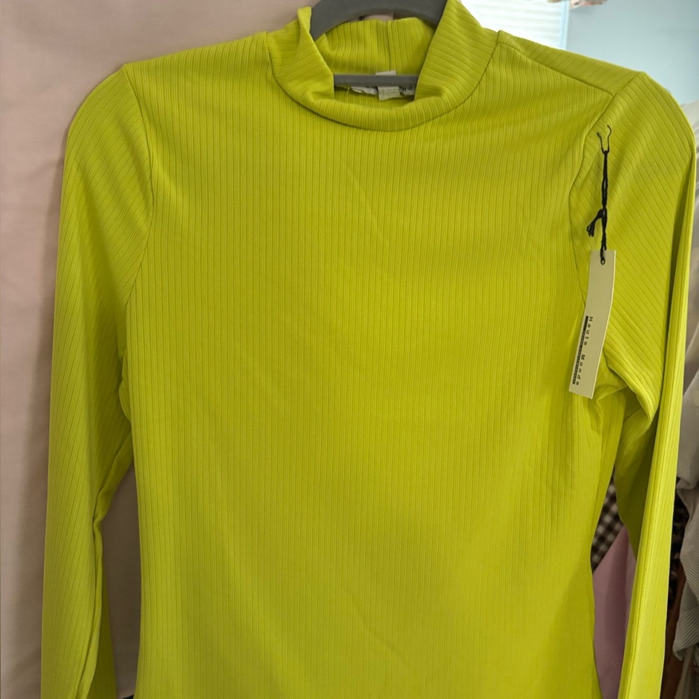 Brand new Bright Yellow Long Sleeve Top - Picture 1 of 6